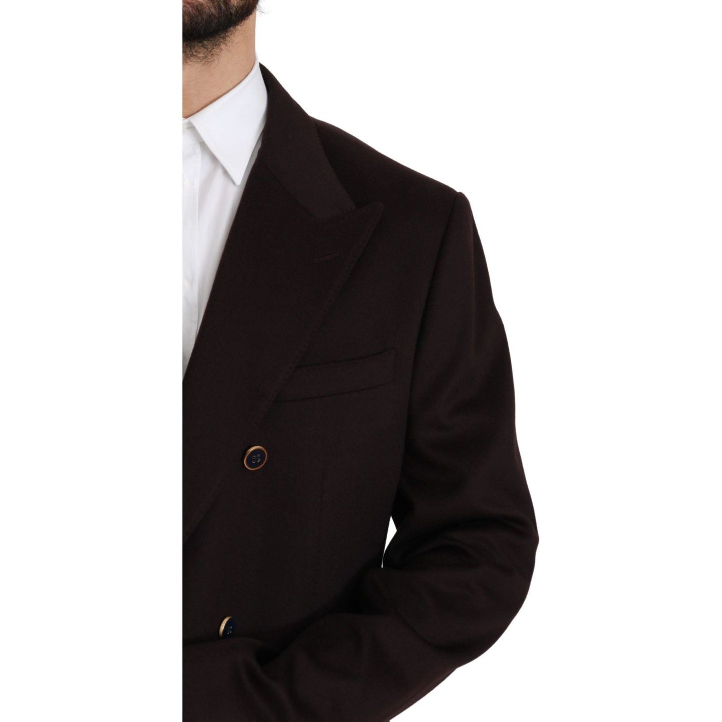 Dolce & Gabbana Elegant Bordeaux Taormina Cashmere Blazer bordeaux-cashmere-coat-taormina-blazer