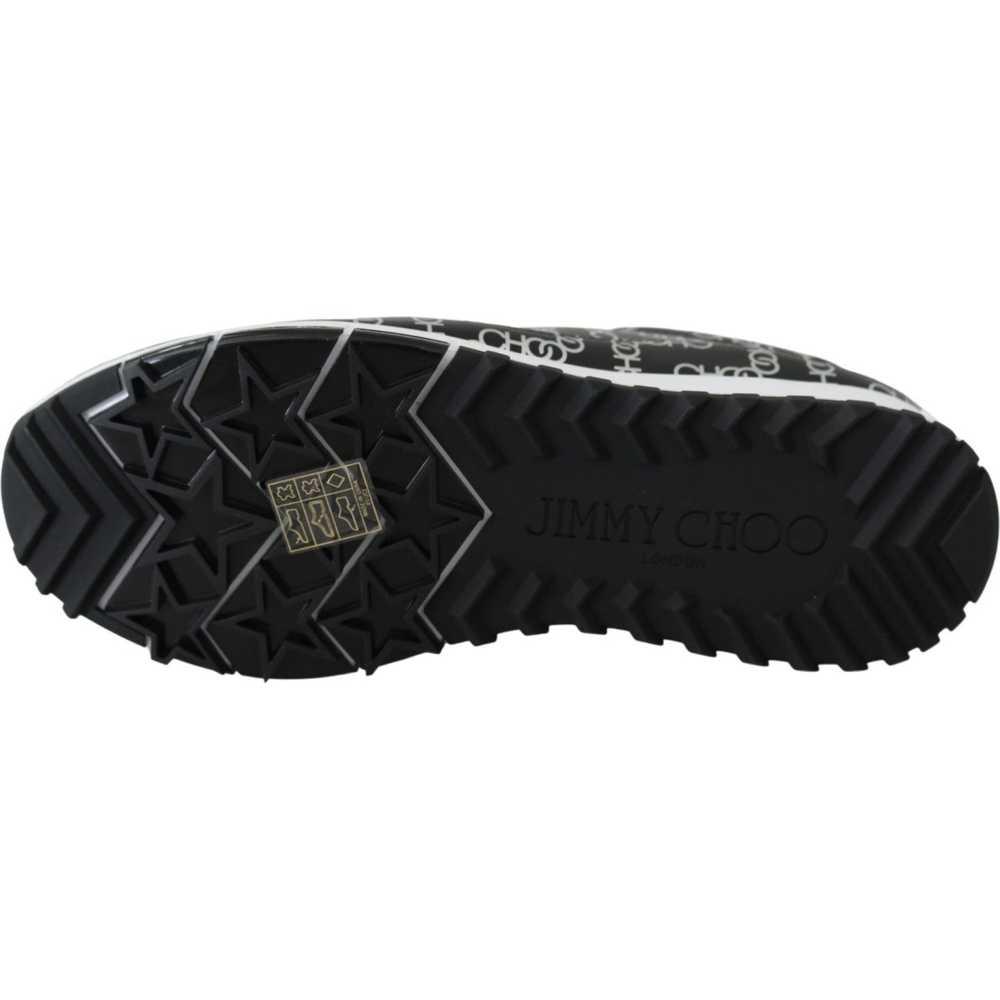 Jimmy ChooElegant Black & Silver Leather SneakersMcRichard Designer Brands£419.00