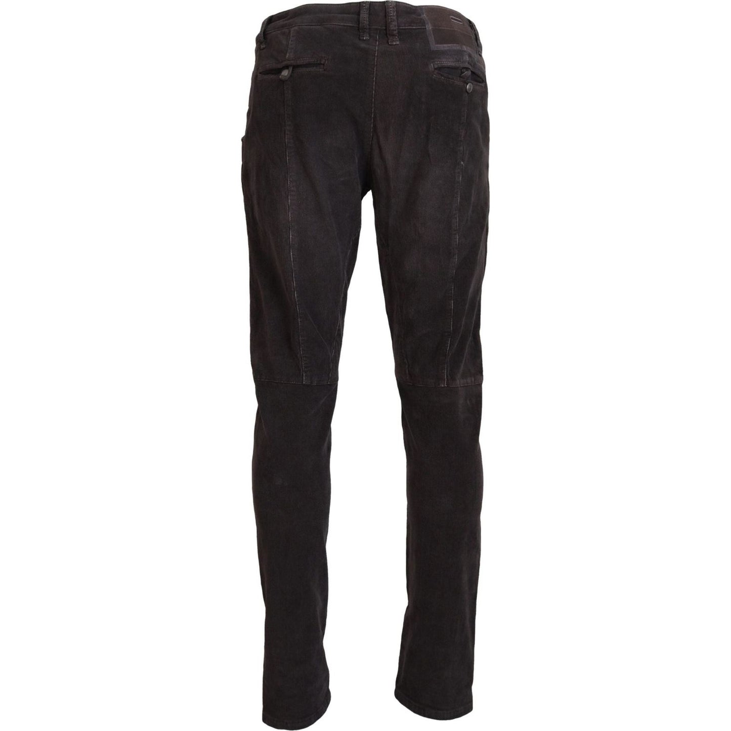 Acht Elegant Corduroy Brown Pants brown-cotton-straight-fit-men-casual-pants