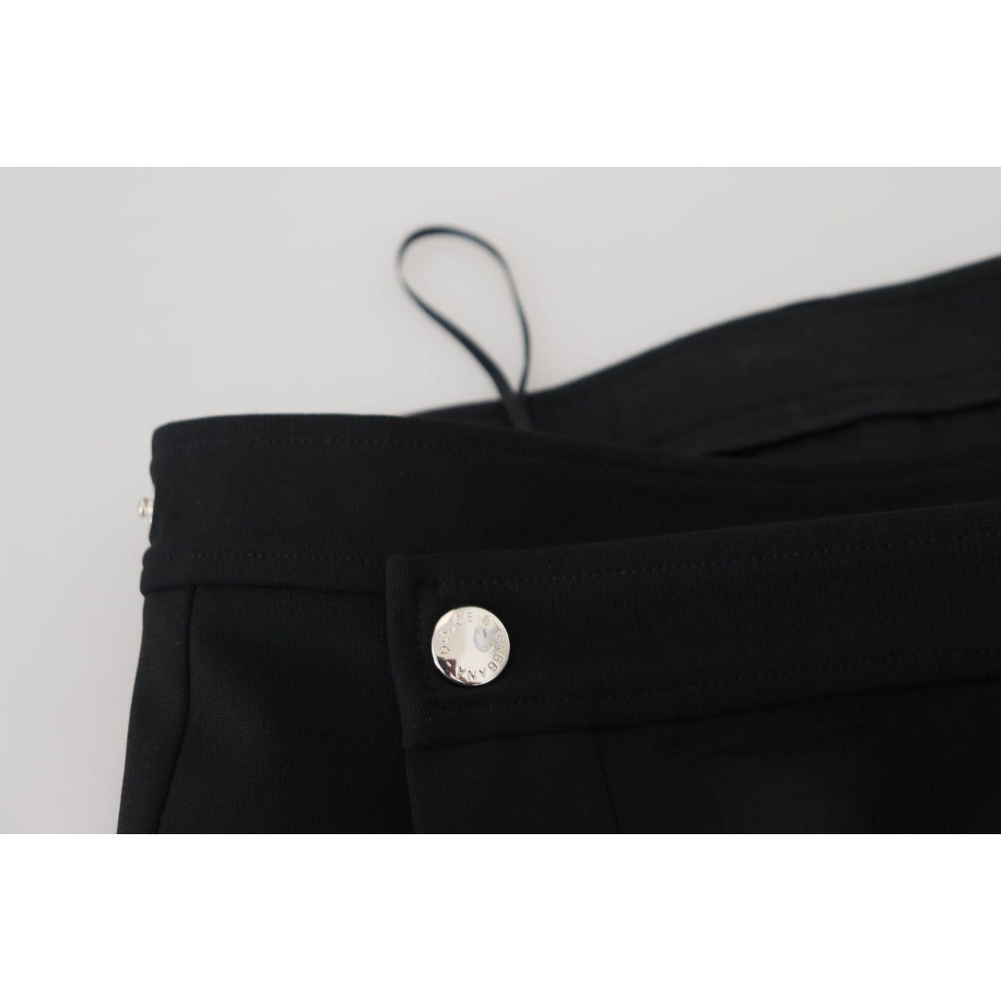 Dolce & Gabbana Elegant High Waist Pencil Skirt black-wool-pencil-cut-high-waist-skirt