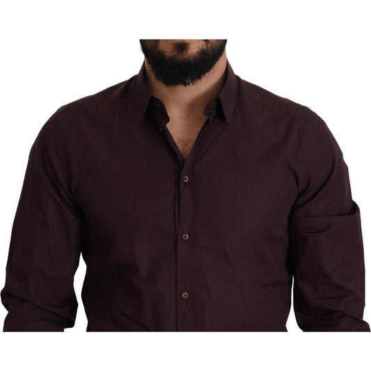 Dolce & Gabbana Regal Purple Slim Fit Dress Shirt purple-cotton-gold-slim-fit-dress-shirt IMG_2534-scaled-21f46b3f-abc_d5848f96-01cb-4f7e-a8f0-1b8cf49b8fd2.jpg