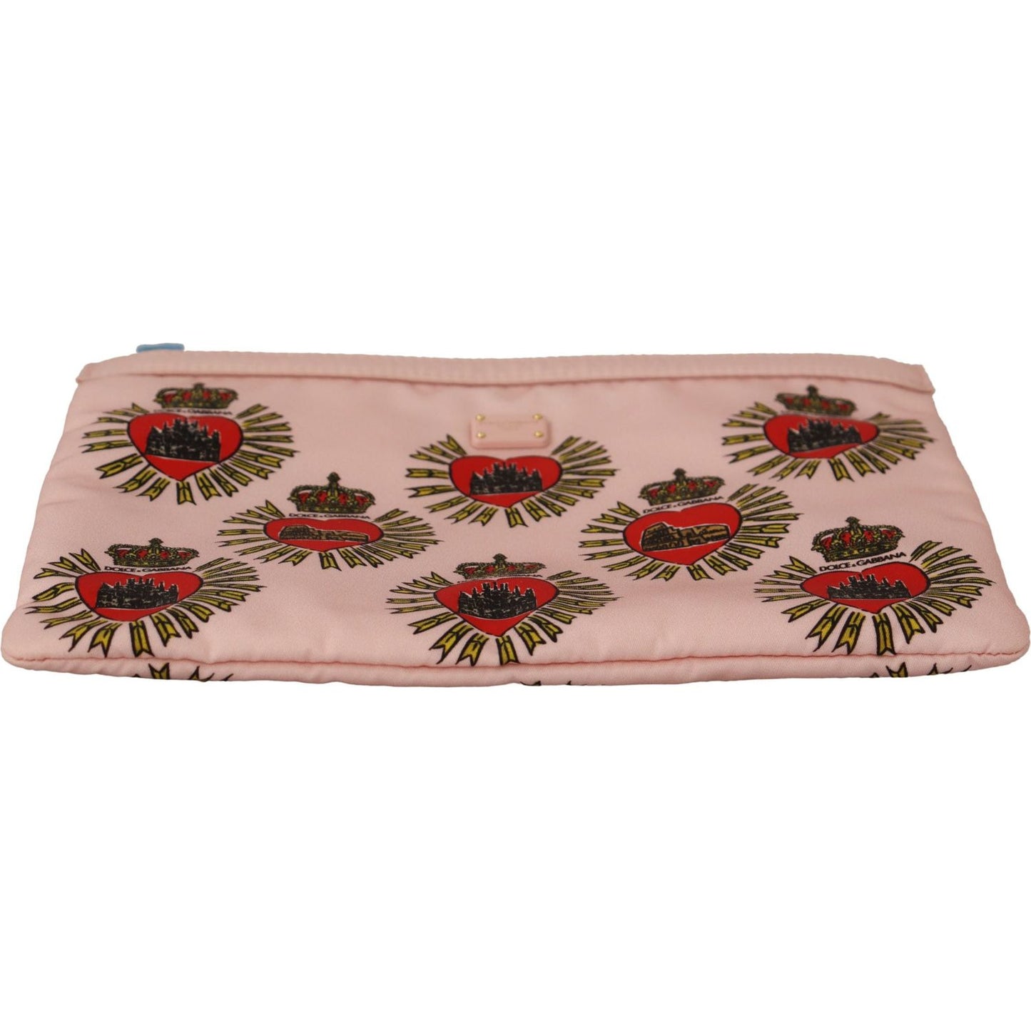 Dolce & Gabbana Elegant Pink Heart Clutch Wallet clutch-pink-d-g-logo-devotion-heart-nylon-pouch-wallet WOMAN WALLETS IMG_2616-scaled-5e3dcbd5-db5.jpg