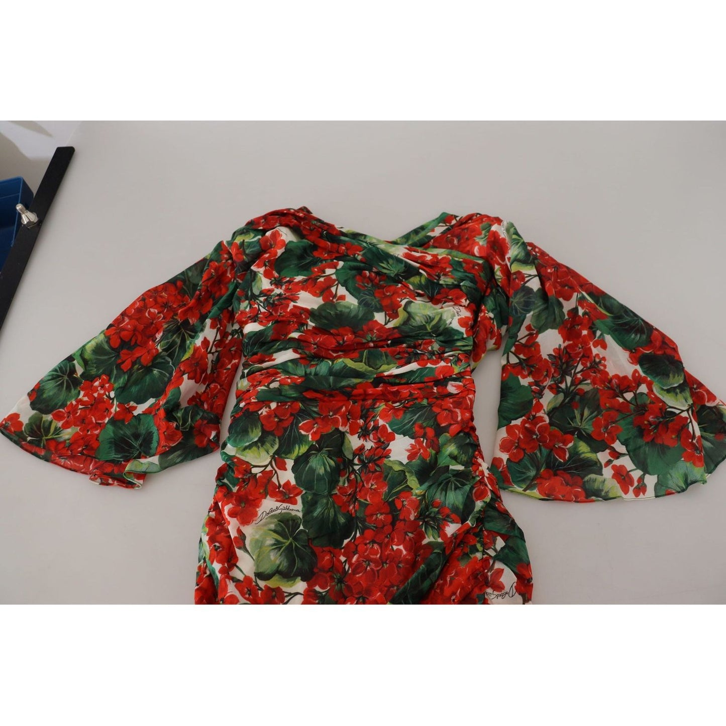 Dolce & Gabbana Enchanting Floral Print Sheath Dress multicolor-geranium-silk-sheath-midi-dress