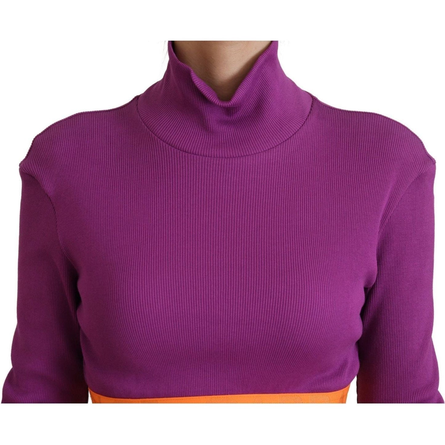 Dolce & Gabbana Elegant Purple Turtle Neck Pullover Sweater purple-turtle-neck-cropped-pullover-sweater IMG_2707-scaled-3f08ea7e-4fe.jpg