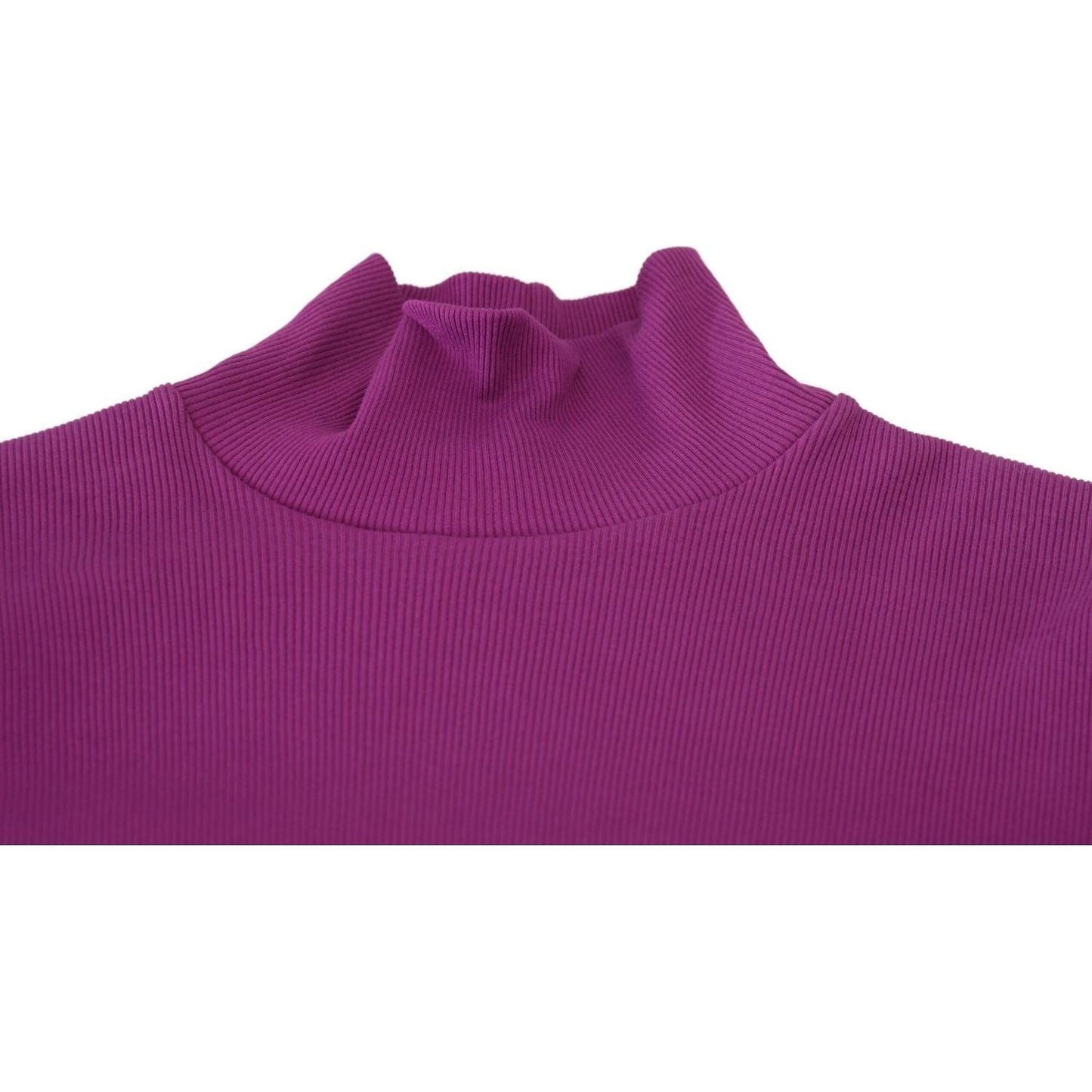 Dolce & Gabbana Elegant Purple Turtle Neck Pullover Sweater purple-turtle-neck-cropped-pullover-sweater IMG_2708-scaled-3626d80f-75e.jpg