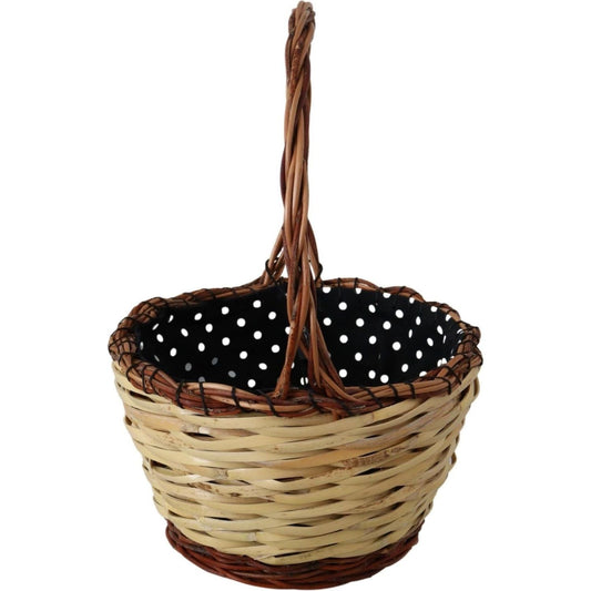 Dolce & Gabbana Chic Beige Wicker Basket Tote Bag beige-wood-wicker-rattan-basket-tote-bag IMG_2789-af4d0960-dad.jpg