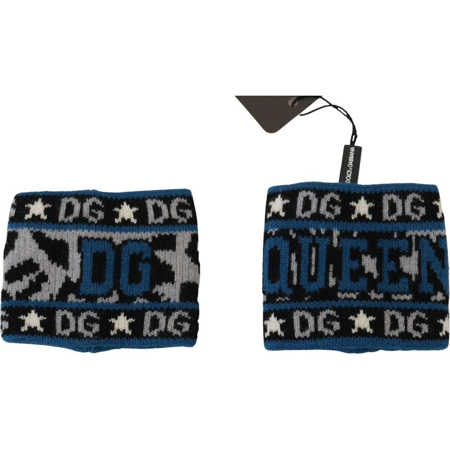 Dolce & Gabbana | Blue Gray Logo Two Piece Wristband Wrap | McRichard Designer Brands