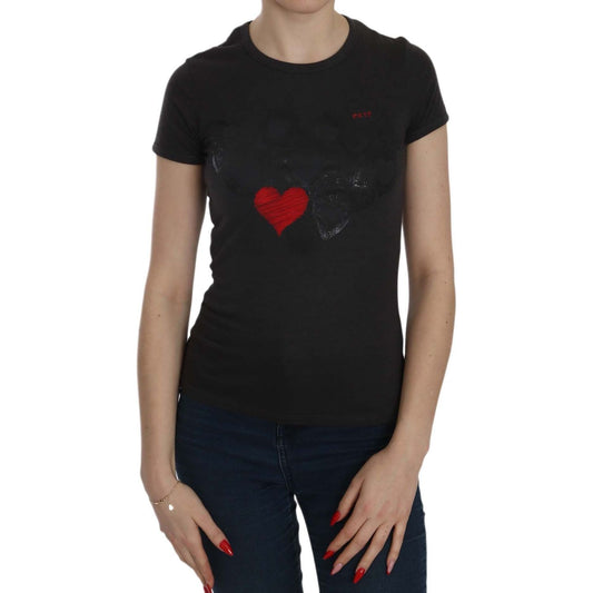 Exte Black Hearts Print Crew Neck Blouse black-hearts-print-short-sleeve-casual-shirt-top IMG_2848-55908ea0-161.jpg