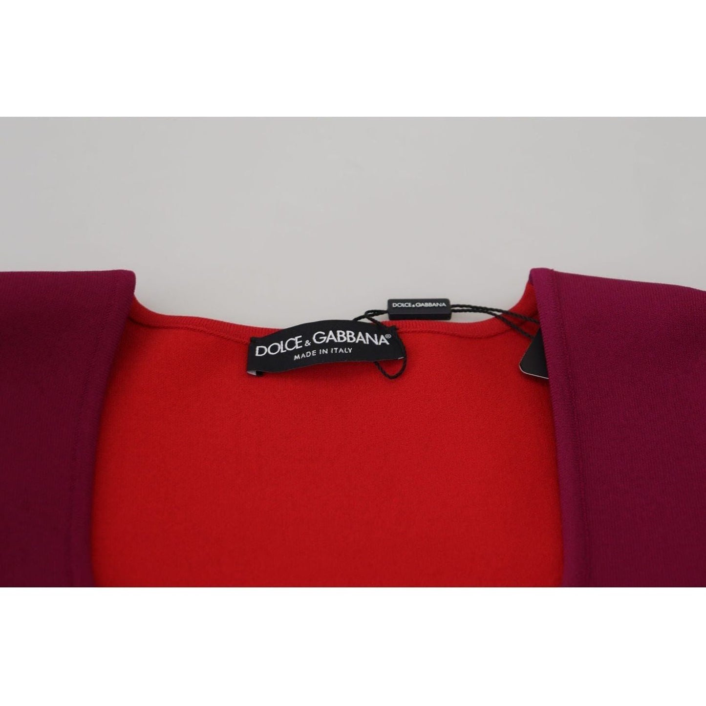 Dolce & Gabbana Multicolor Square Neck Pullover Sweater multicolor-viscose-square-neck-pullover-sweater