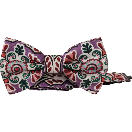 Dolce & GabbanaMulticolor Silk Bow Tie Elegant AccessoryMcRichard Designer Brands£169.00