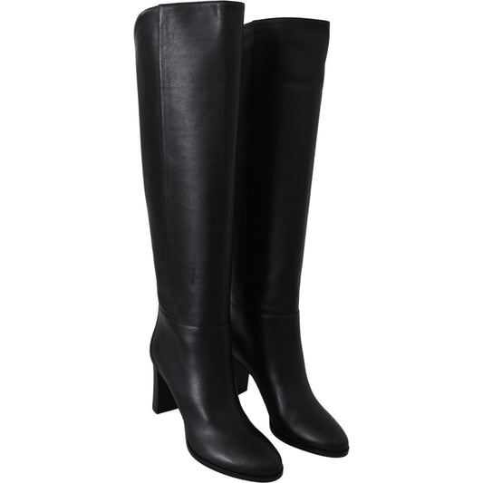 Jimmy Choo Elegant Black Calf Leather Heeled Boots madalie-80-black-leather-boots IMG_2890-1-scaled-ae2d0868-638.jpg