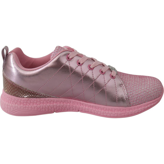 Plein Sport Chic Pink Blush Runner Gisella Sneakers pink-blush-polyester-runner-gisella-sneakers-shoes IMG_2897-scaled-3c9a1cbb-77a.jpg