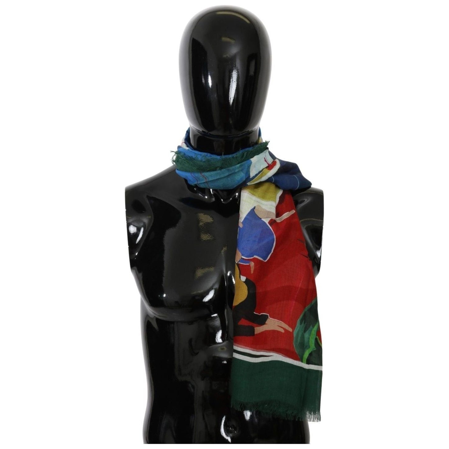 Dolce & Gabbana Elegant Multicolor Modal-Cashmere Men's Scarf multicolor-modal-sorrento-wrap-shawl-scarf