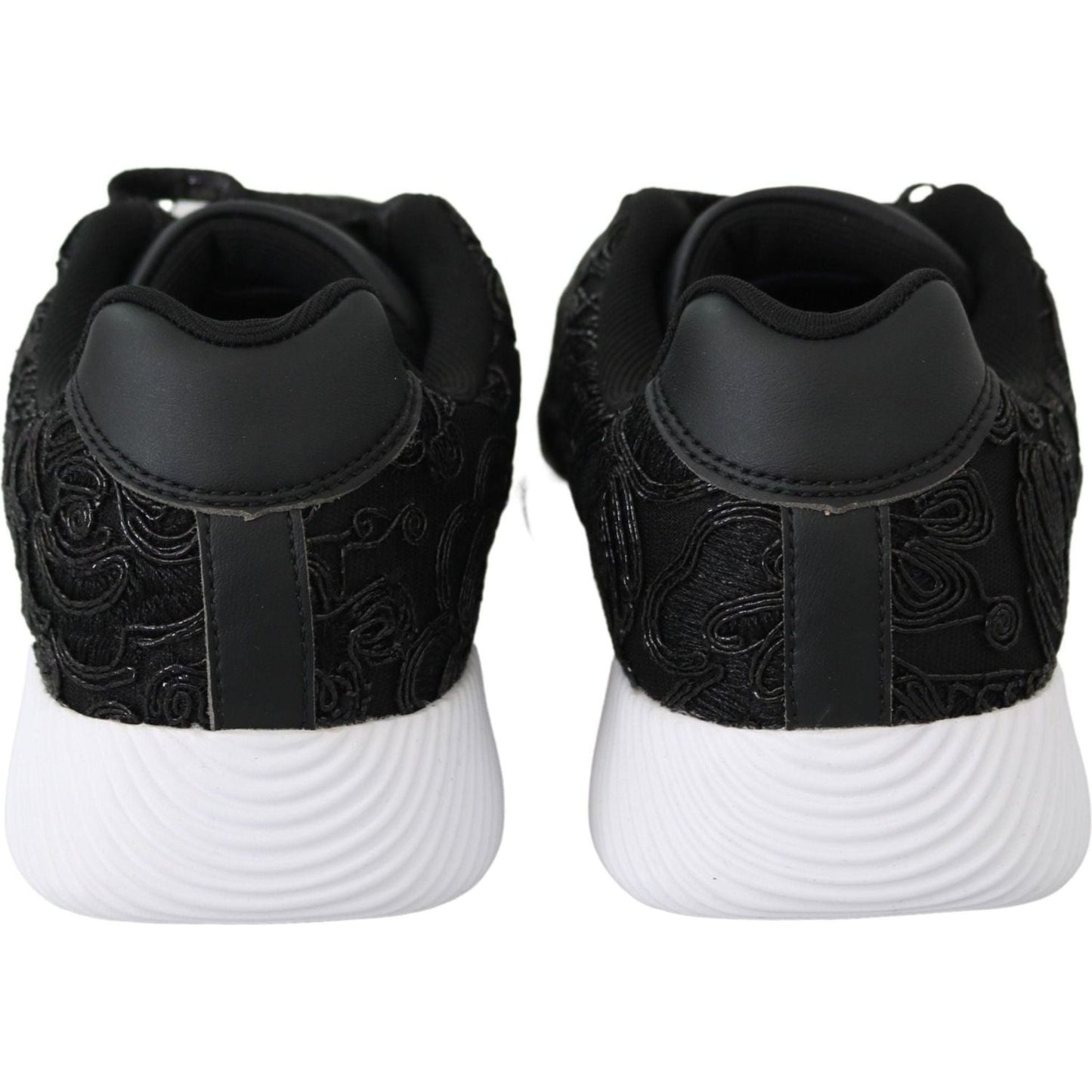Plein Sport Elegant Plein Sport Runner Joice Sneakers black-polyester-runner-joice-sneakers-shoes
