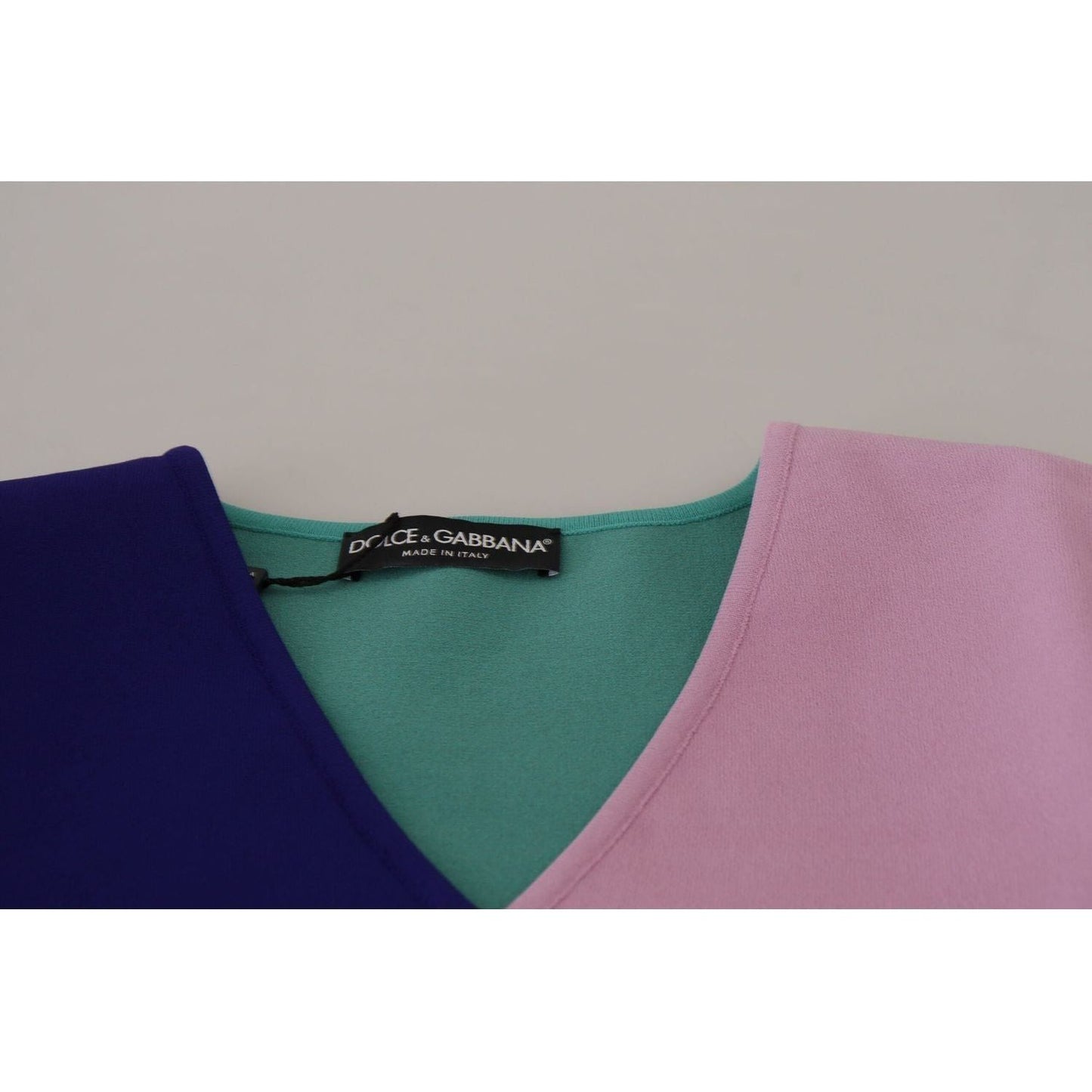Dolce & GabbanaChic Multicolor V-Neck Pullover SweaterMcRichard Designer Brands£779.00