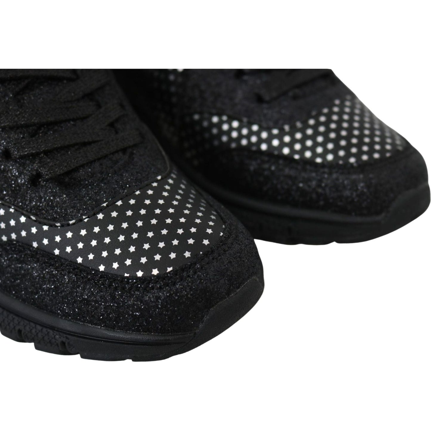 Plein Sport Elegant Black Runner Jasmines Sport Shoes black-polyester-runner-jasmines-sneakers-shoes