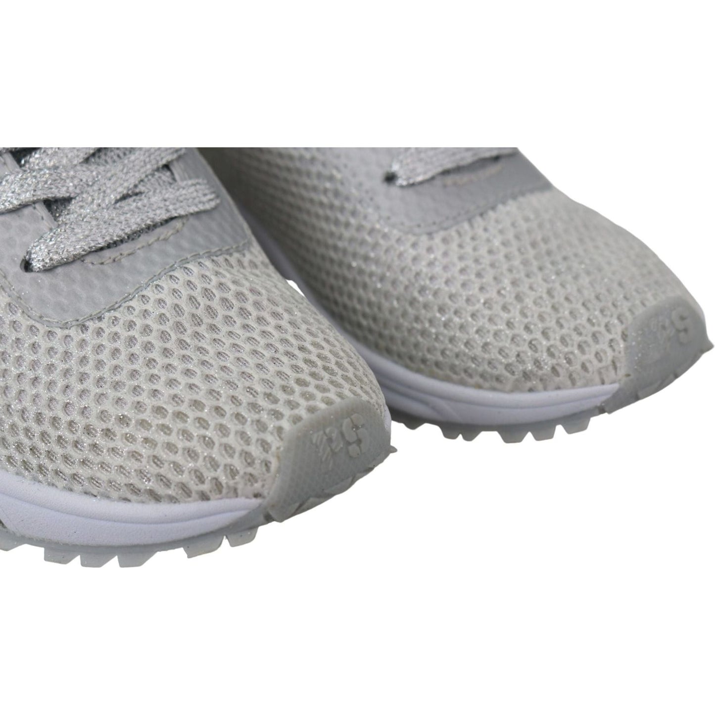 Plein Sport Glamorous Silver Gretel Sport Sneakers silver-polyester-gretel-sneakers-shoes