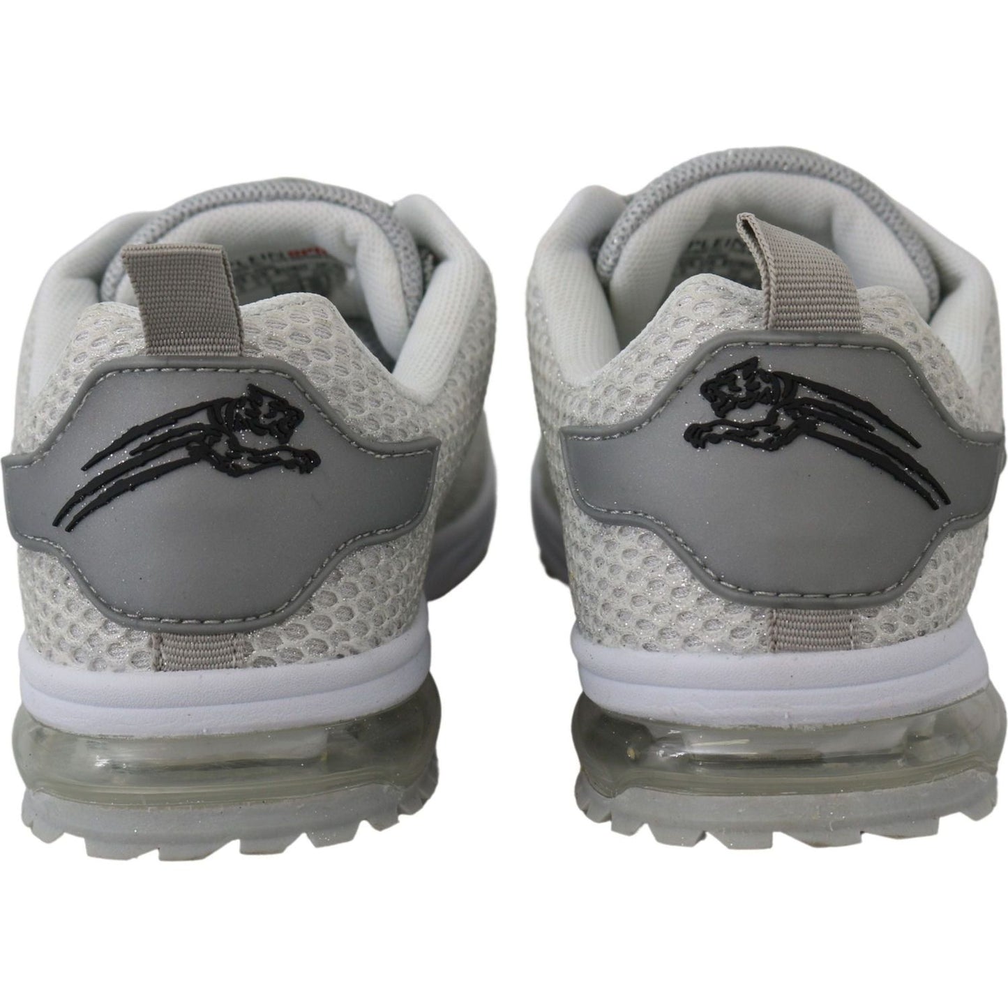 Plein Sport Glamorous Silver Gretel Sport Sneakers silver-polyester-gretel-sneakers-shoes