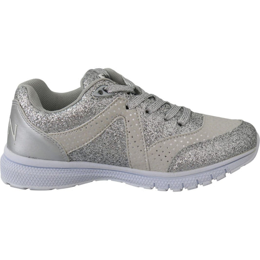 Plein Sport Chic Silver Runner Jasmines Sneakers silver-polyester-runner-jasmines-sneakers-shoes IMG_3090-scaled-bcf04da2-680.jpg