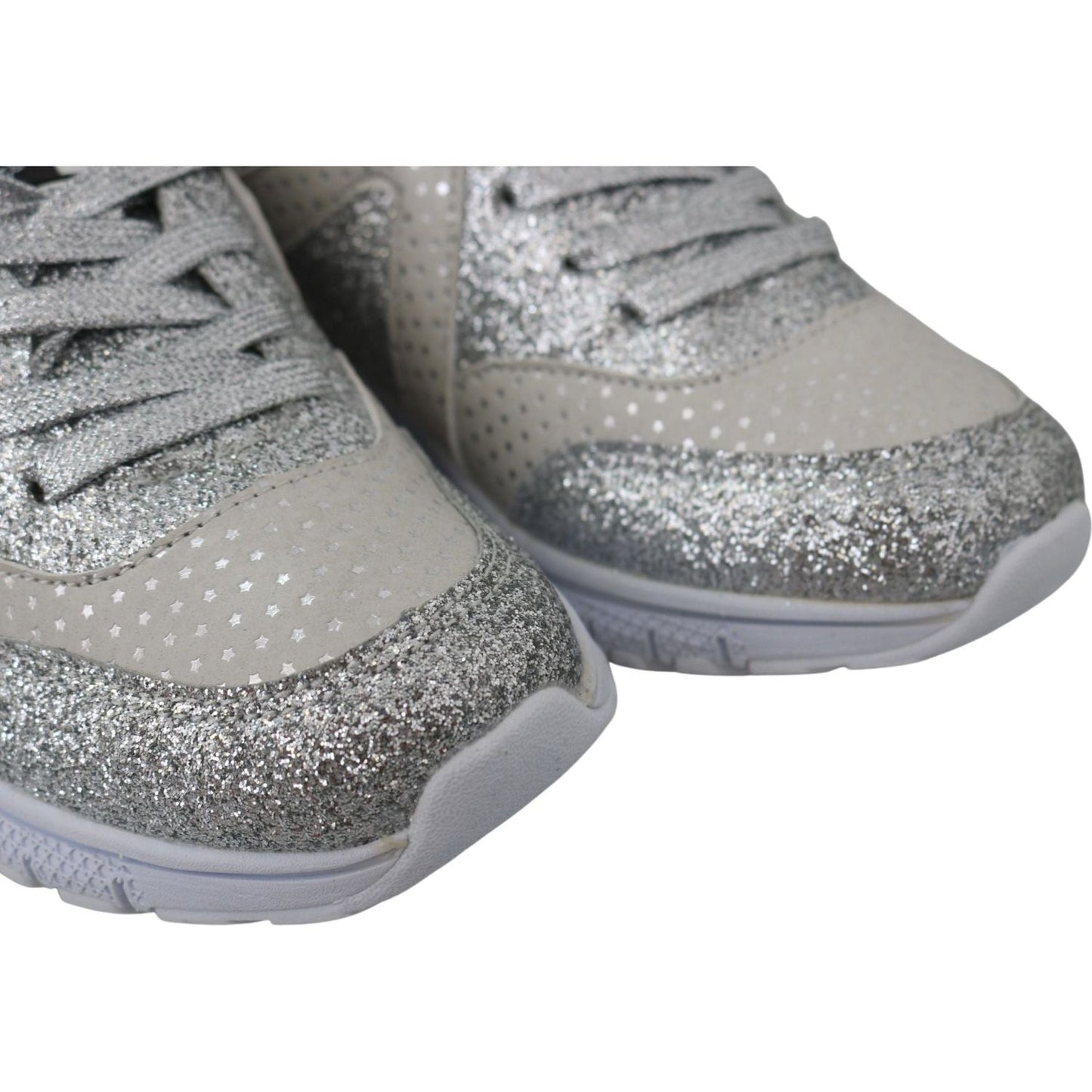 Plein Sport Chic Silver Runner Jasmines Sneakers silver-polyester-runner-jasmines-sneakers-shoes