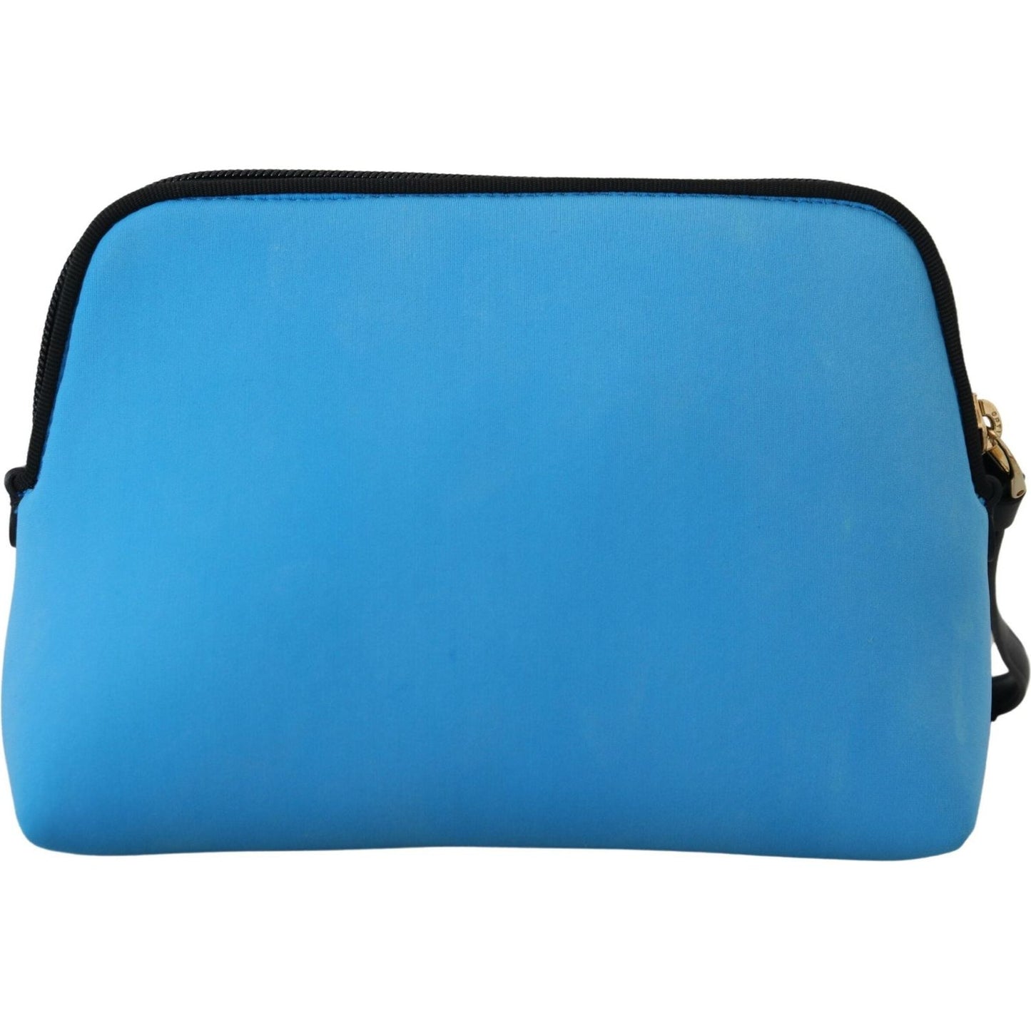 Dolce & Gabbana Elegant Blue Polyamide Pouch Bag blue-logo-print-hand-pouch-leopard-print-toiletry-bag
