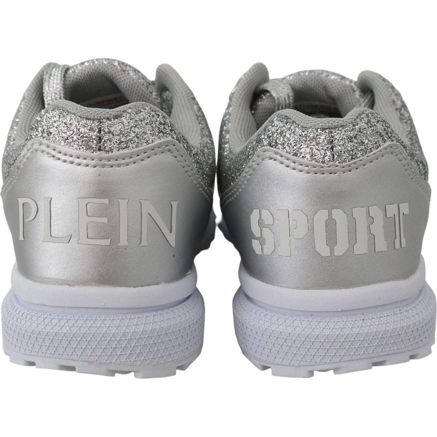 Plein Sport Chic Silver Runner Jasmines Sneakers silver-polyester-runner-jasmines-sneakers-shoes IMG_3094-0b90d7fb-d96.jpg