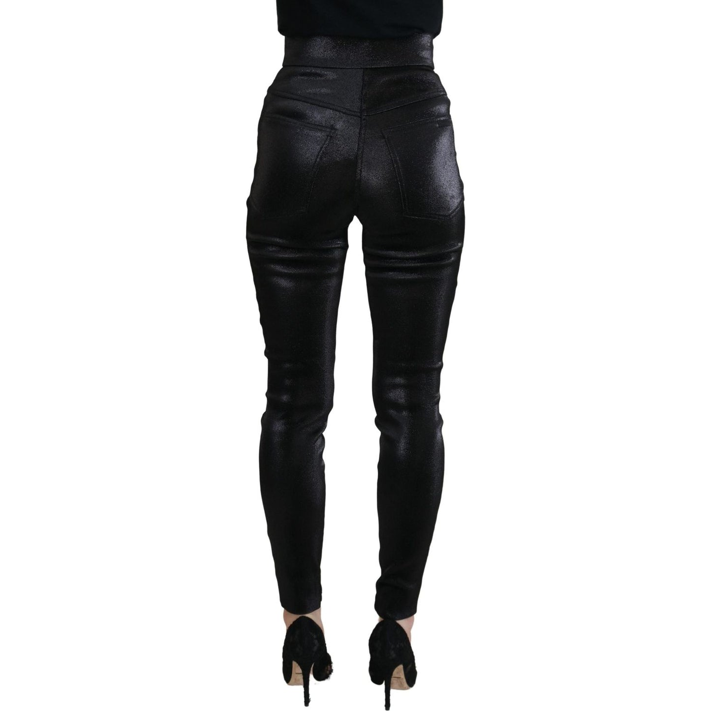 Dolce & Gabbana Elegant Black Denim Pants - Tailored Fit black-washed-cotton-skinny-denim-jeans