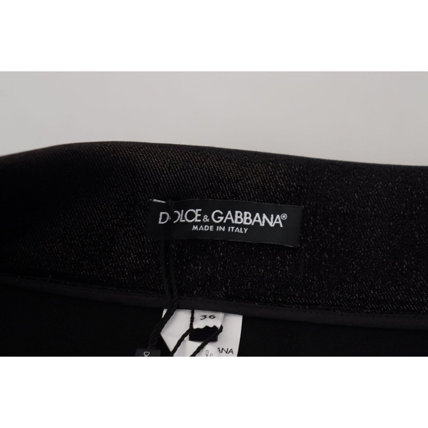 Dolce & Gabbana Elegant Black Denim Pants - Tailored Fit black-washed-cotton-skinny-denim-jeans