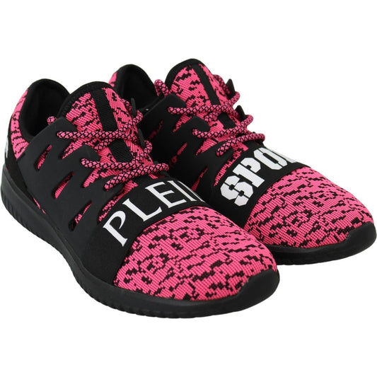 Plein Sport Chic Pink Blush Athletic Sneakers pink-blush-polyester-runner-joice-sneakers-shoes