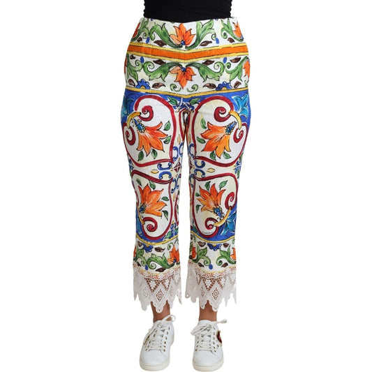 Dolce & GabbanaMajolica High Waist Cropped TrousersMcRichard Designer Brands£889.00