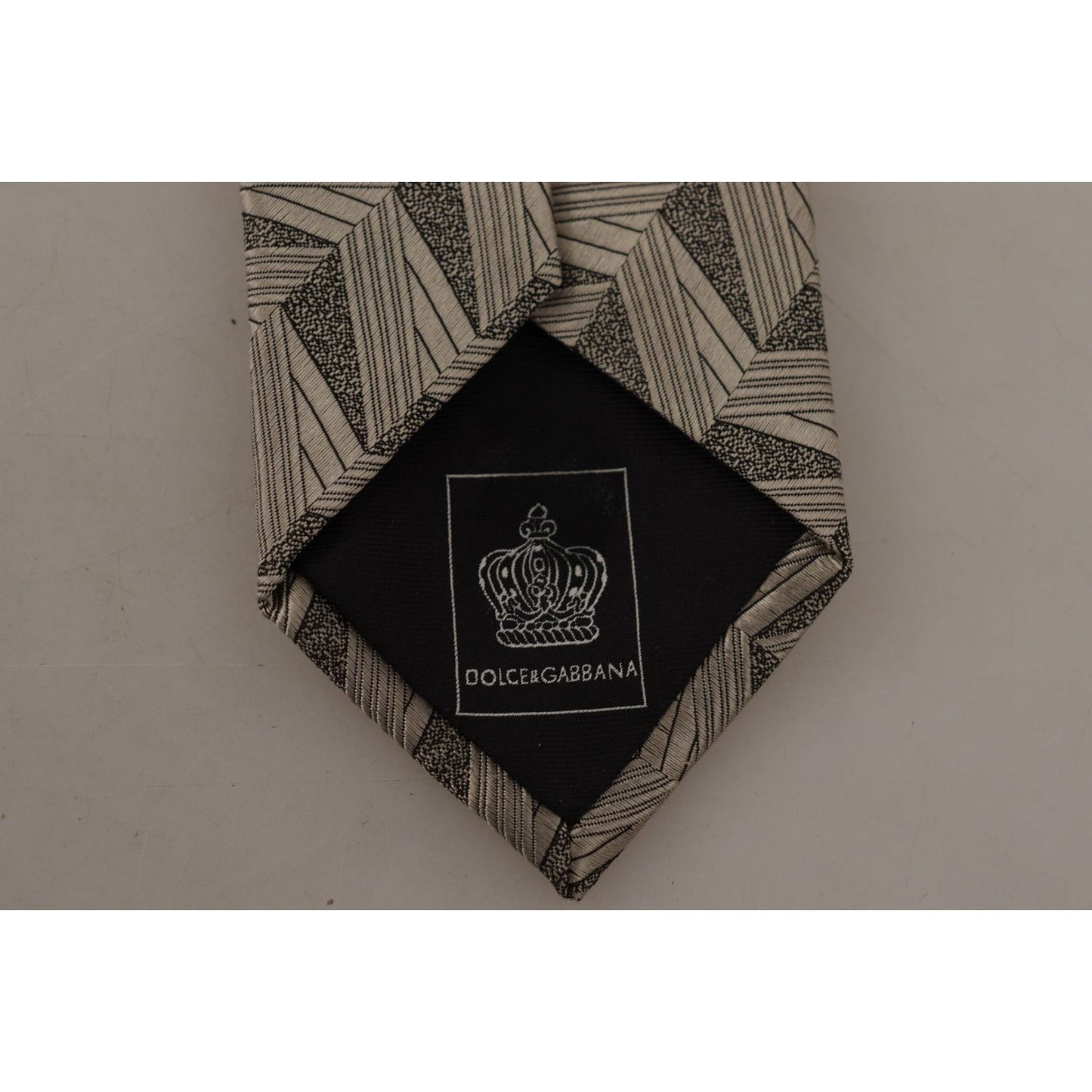 Dolce & Gabbana Stunning Beige Silk Bow Tie beige-fantasy-pattern-adjustable-necktie-accessory-tie IMG_3393-scaled-d49a59e2-ec5.jpg