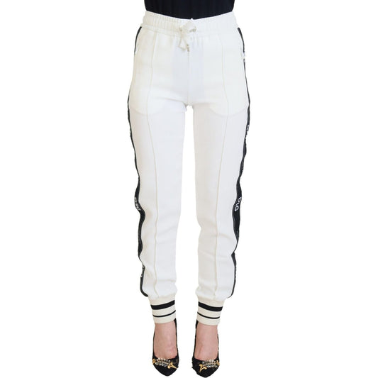 Dolce & GabbanaChic White Jogger Pants for Elevated ComfortMcRichard Designer Brands£459.00