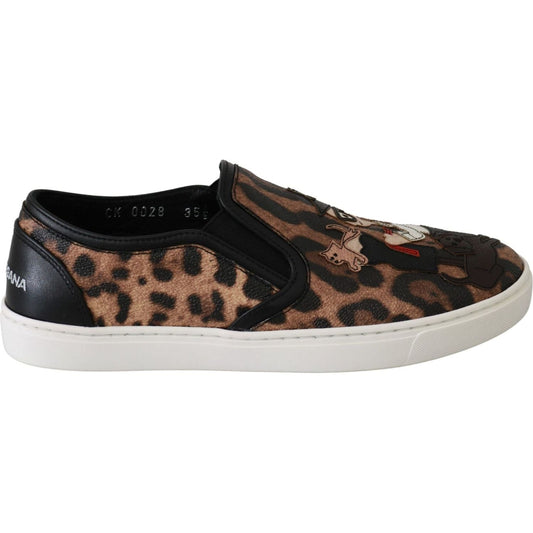 Dolce & GabbanaChic Leopard Print Loafers for Elegant ComfortMcRichard Designer Brands£329.00
