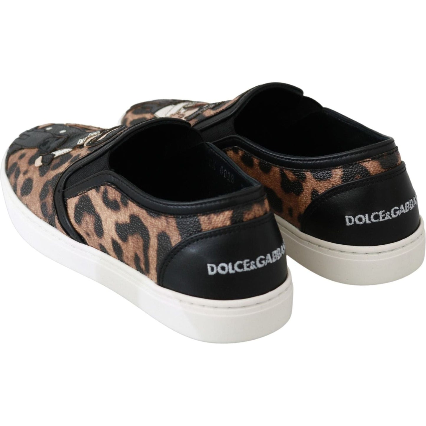 Dolce & Gabbana Chic Leopard Print Loafers for Elegant Comfort leather-leopard-dgfamily-loafers-shoes