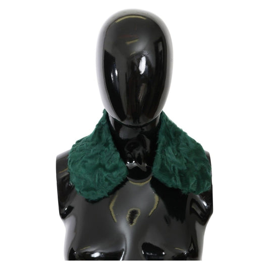 Dolce & Gabbana Elegant Lambskin Fur Scarf in Lush Green green-fur-shoulder-collar-wrap-lambskin-scarf IMG_3499-e264ab77-f53.jpg