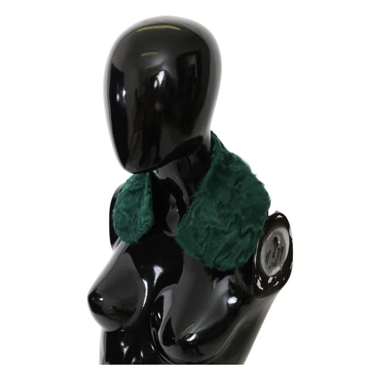 Dolce & Gabbana Elegant Lambskin Fur Scarf in Lush Green green-fur-shoulder-collar-wrap-lambskin-scarf IMG_3500-423af780-d7c.jpg