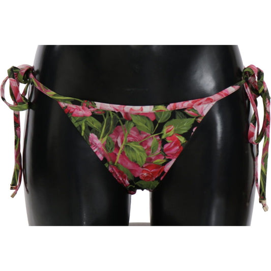 Dolce & GabbanaElegant Rose Pattern Bikini BottomMcRichard Designer Brands£139.00