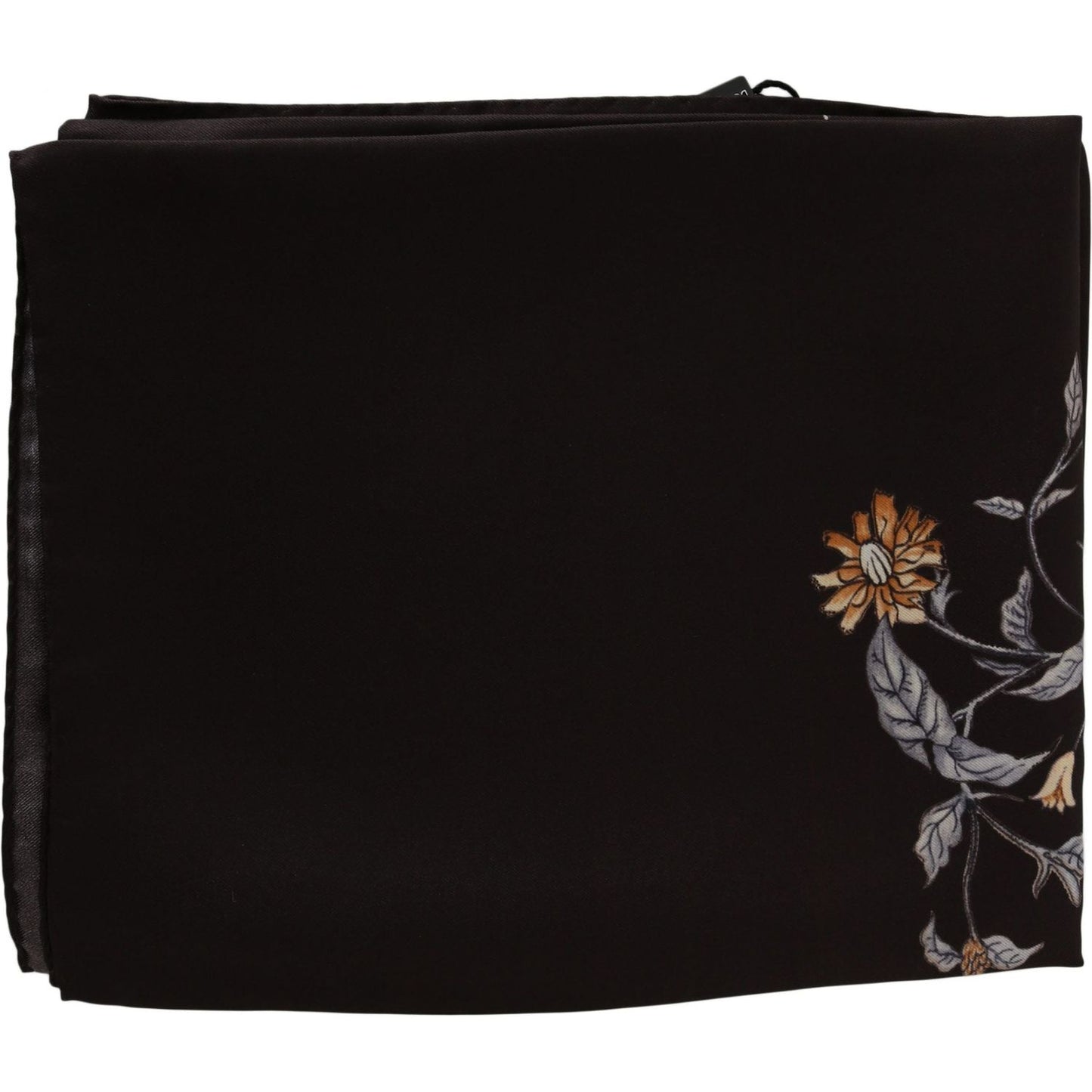 Dolce & Gabbana Elegant Silk Scarf Wrap in Luxe Brown Silk Wrap Shawls brown-100-silk-bird-print-wrap-80cm-x-95cm-rrp-scarf IMG_3733-scaled-b1a487b8-b10.jpg