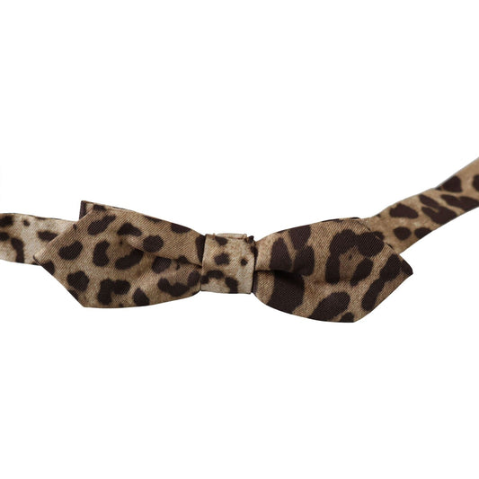 Dolce & Gabbana Exquisite Silk Leopard Print Bow Tie brown-leopard-silk-adjustable-neck-papillon-men-bow-tie Bow Tie IMG_3745-scaled-765897ad-f1b.jpg