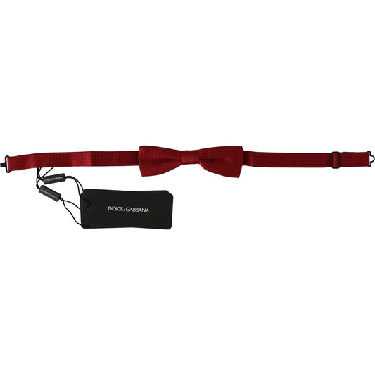 Dolce & GabbanaElegant Red Dotted Silk Bow TieMcRichard Designer Brands£109.00