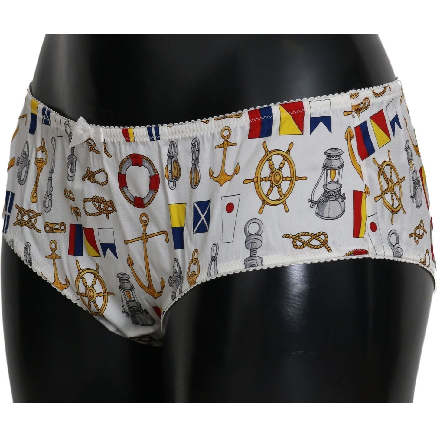 Dolce & Gabbana Chic Sailor Print Women Underwear underwear-sailor-print-silk-bottoms