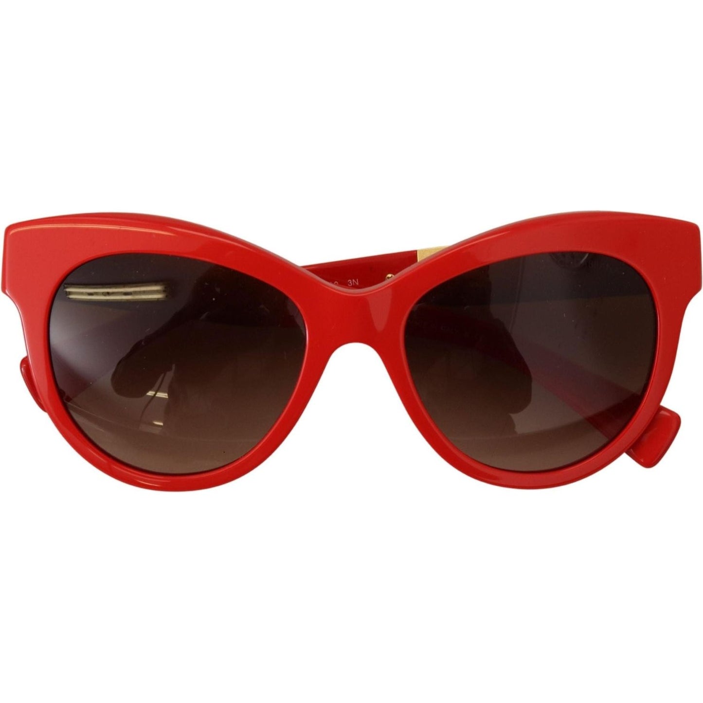 Dolce & Gabbana Elegant Red Mosaico Cat-Eye Sunglasses red-cat-eye-lens-floral-arm-shades-dg4215-sunglasses