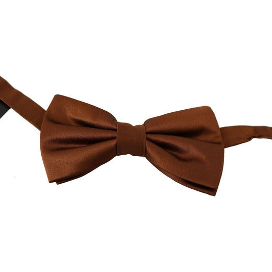 Dolce & GabbanaElegant Silk Bow Tie in Bronze EleganceMcRichard Designer Brands£109.00