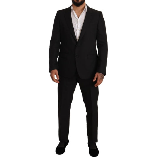 Dolce & Gabbana Elegant Martini Slim Fit Two-Piece Suit Suit black-fantasy-slim-fit-wool-martini-suit IMG_3962-scaled-809b5944-a90.jpg