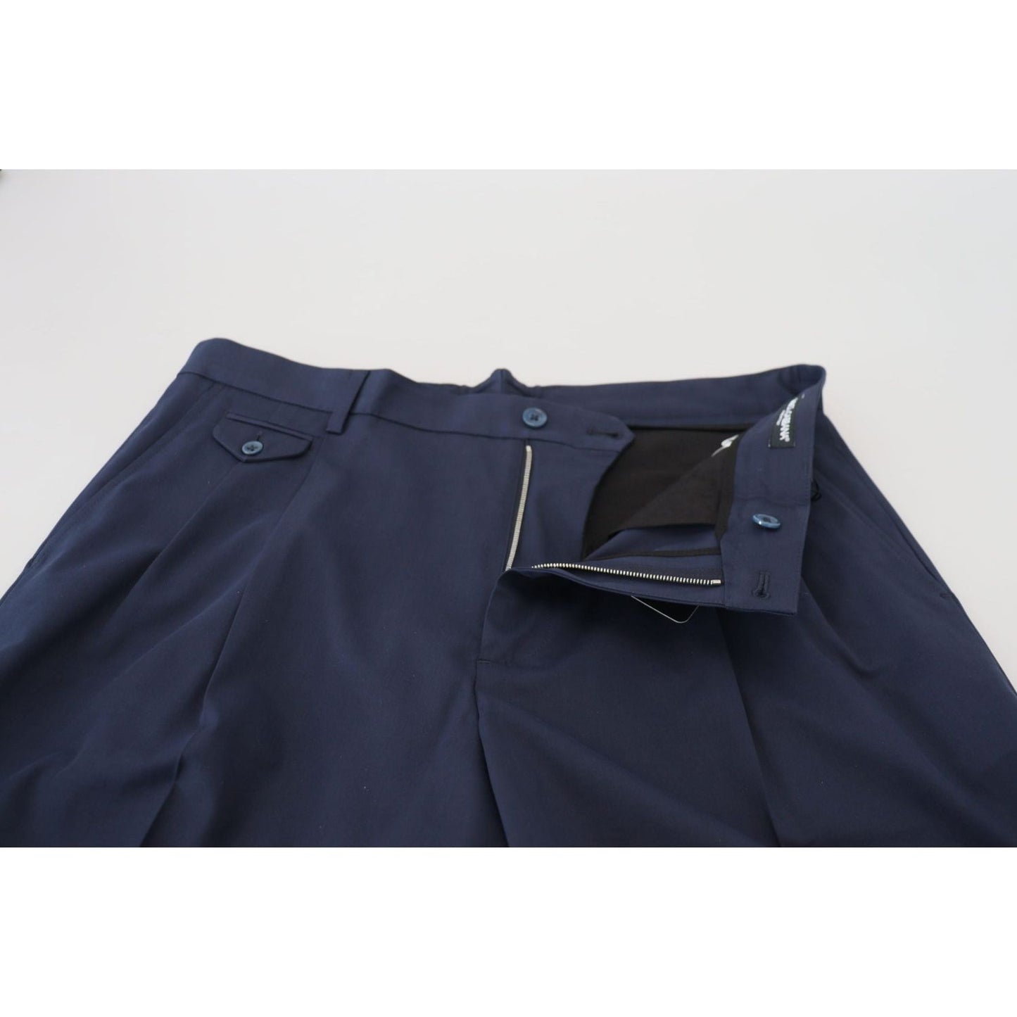 Dolce & Gabbana Elegant Blue Chino Shorts blue-chinos-cotton-stretch-casual-shorts-2