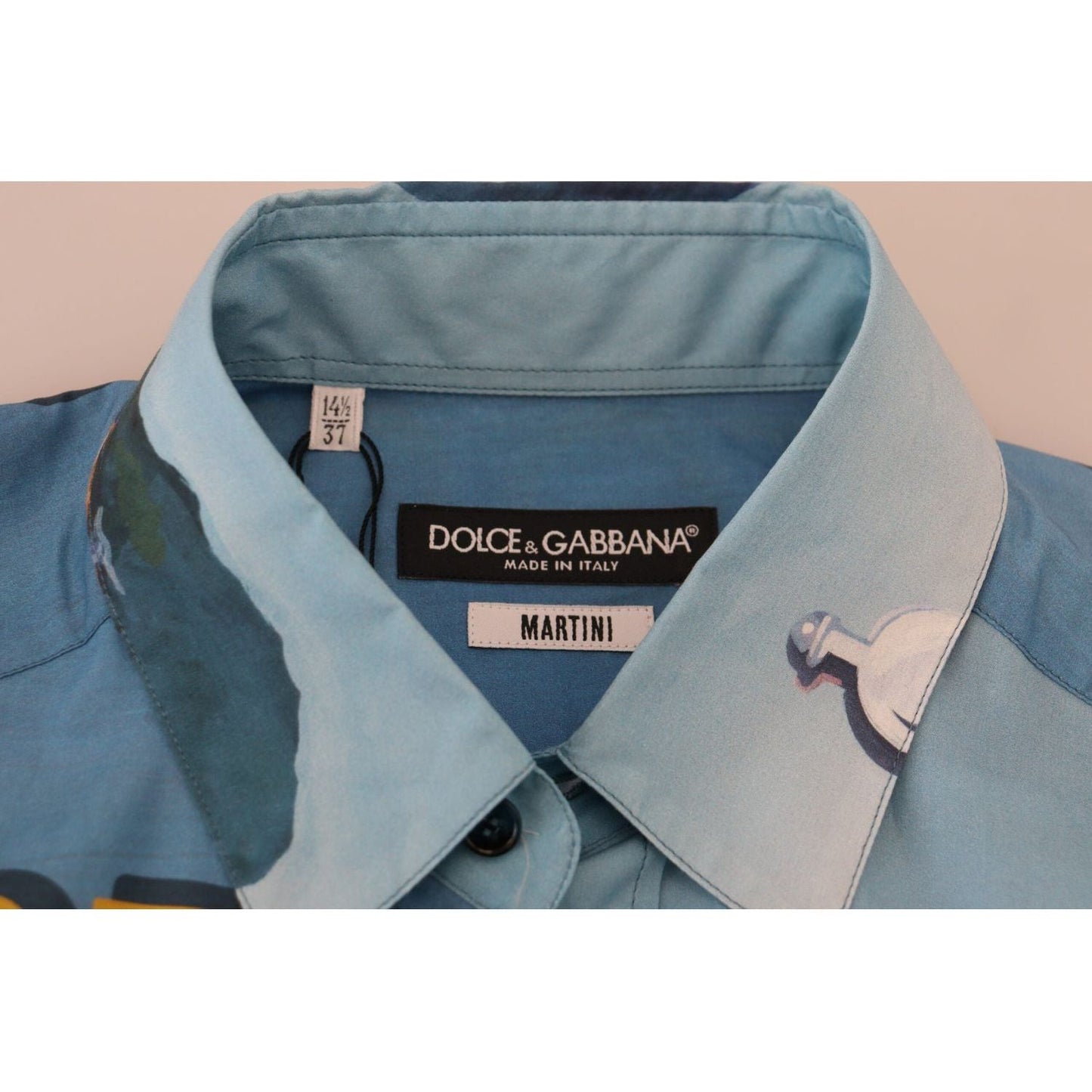 Dolce & Gabbana Elegant Multicolor Casual Shirt multicolor-printed-casual-martini-shirt