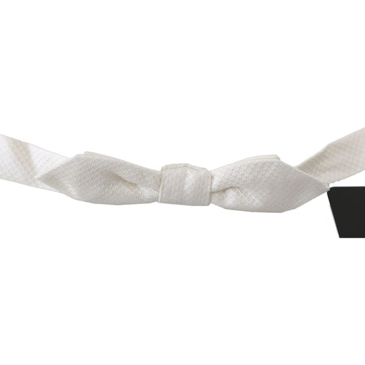 Dolce & GabbanaElegant White Silk Bow TieMcRichard Designer Brands£109.00