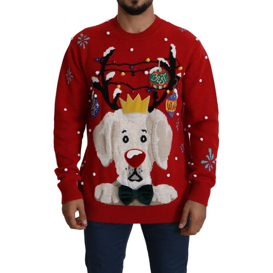 Dolce & Gabbana Elegant Christmas Cashmere Sweater red-christmas-dog-pullover-cashmere-sweater-1 IMG_3998-df8dea61-6f1.jpg