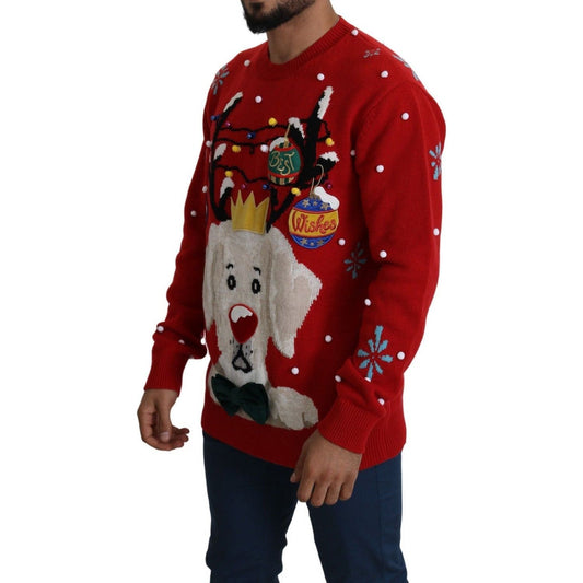 Dolce & Gabbana Elegant Christmas Cashmere Sweater red-christmas-dog-pullover-cashmere-sweater-1 IMG_3999-00589178-fbc.jpg
