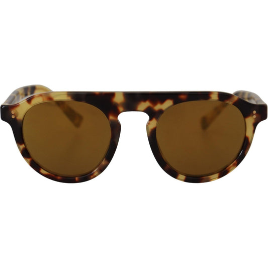 Dolce & Gabbana Chic Tortoiseshell Acetate Sunglasses brown-tortoise-oval-full-rim-shades-dg4306f-sunglasses